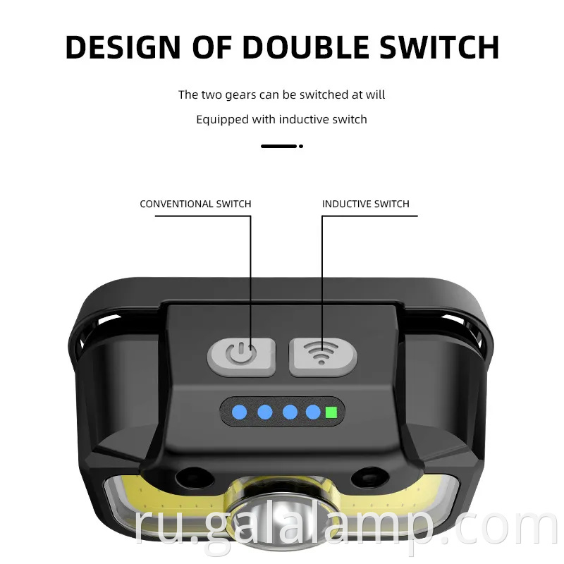 Датчик движения перезаряжаемый лагерь с белым/красным/зеленым светом варианты